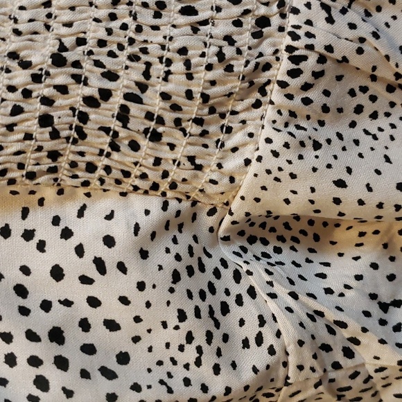 Japna Ruffle Sleeve Ruched and Smocked Top, Small - Picture 5 of 6